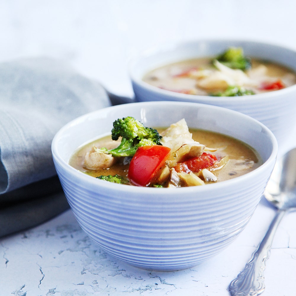 Lättlagad tom kha tofu