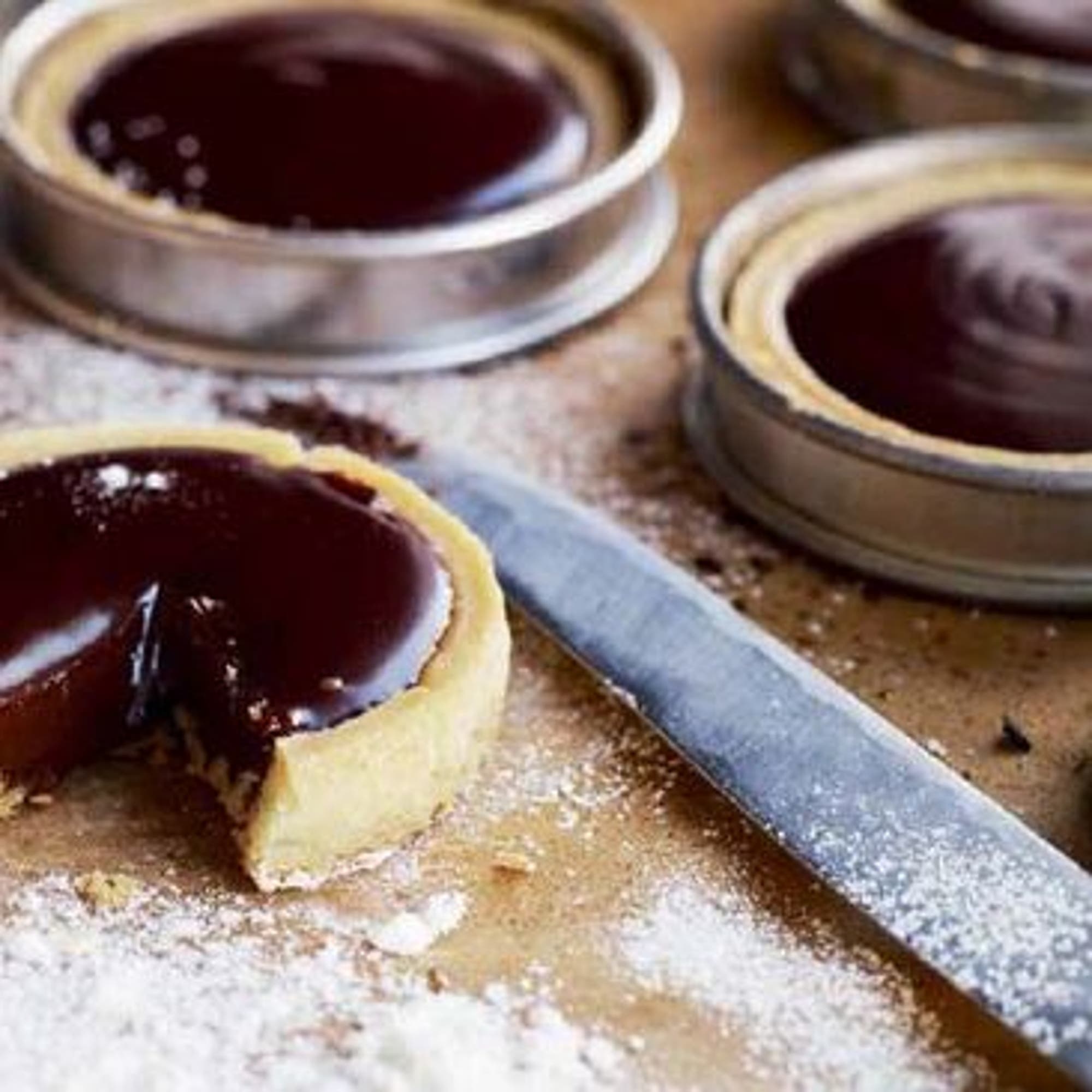 Ljummen chokladtarte