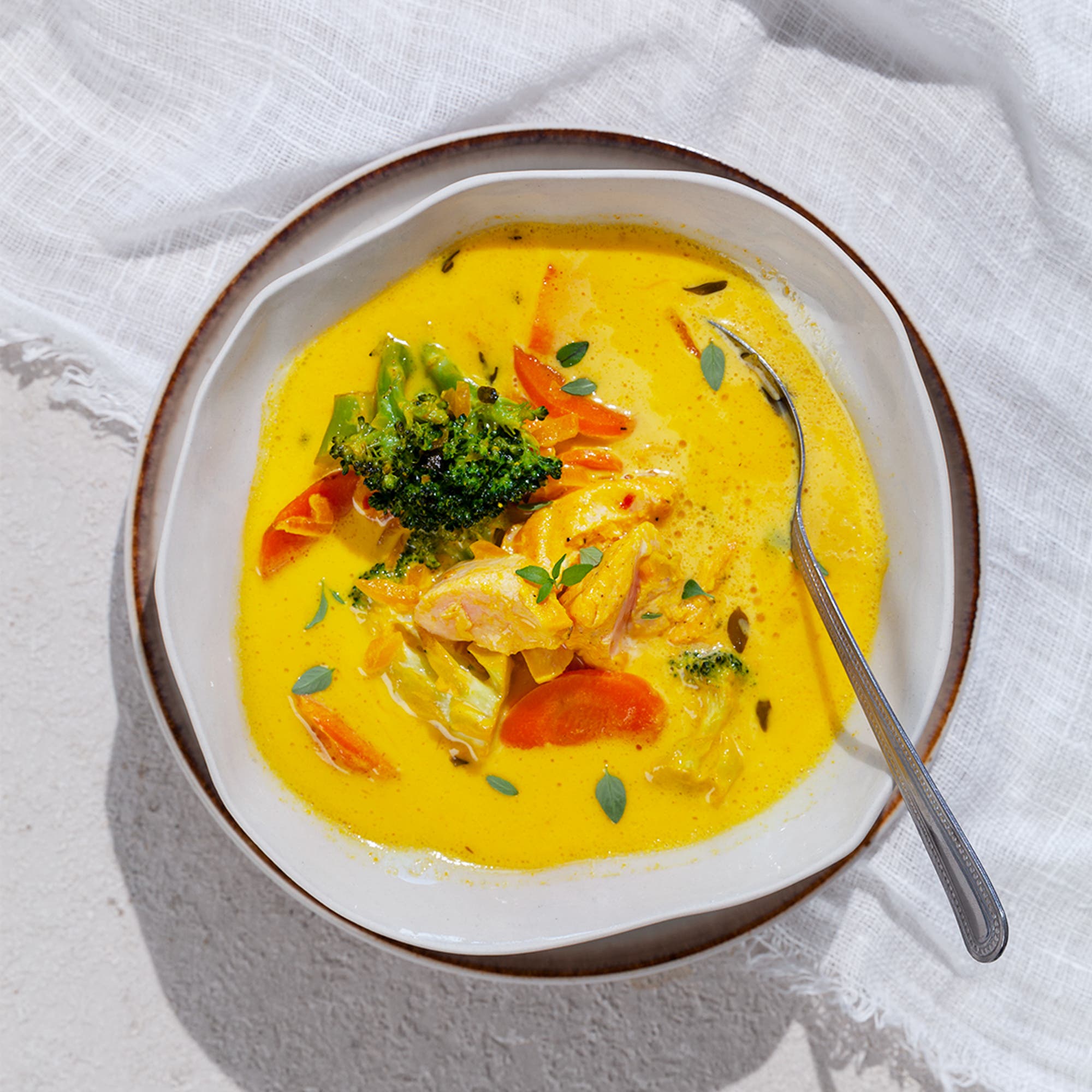 Saffranskryddad fiskgryta