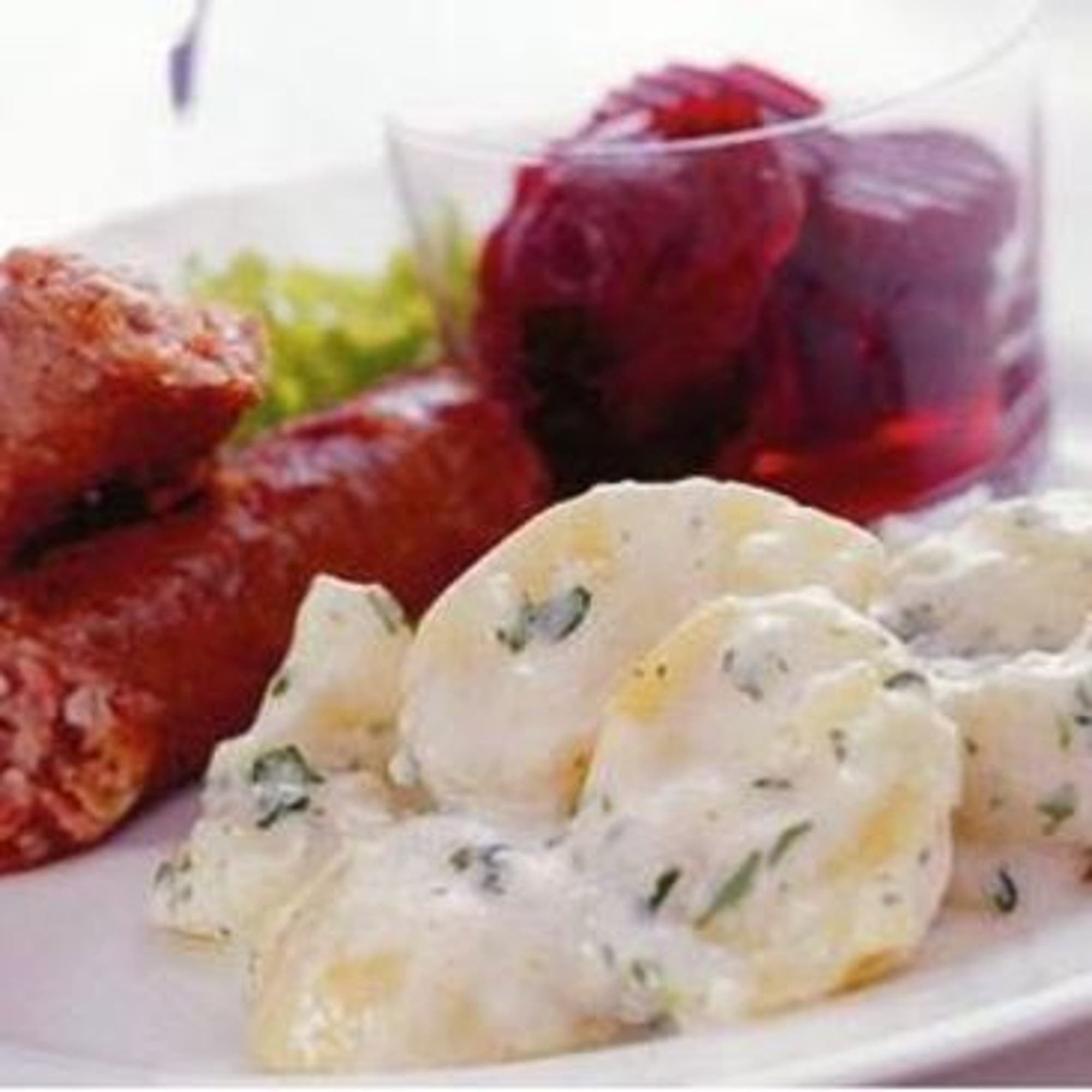 Isterband med stuvad potatis