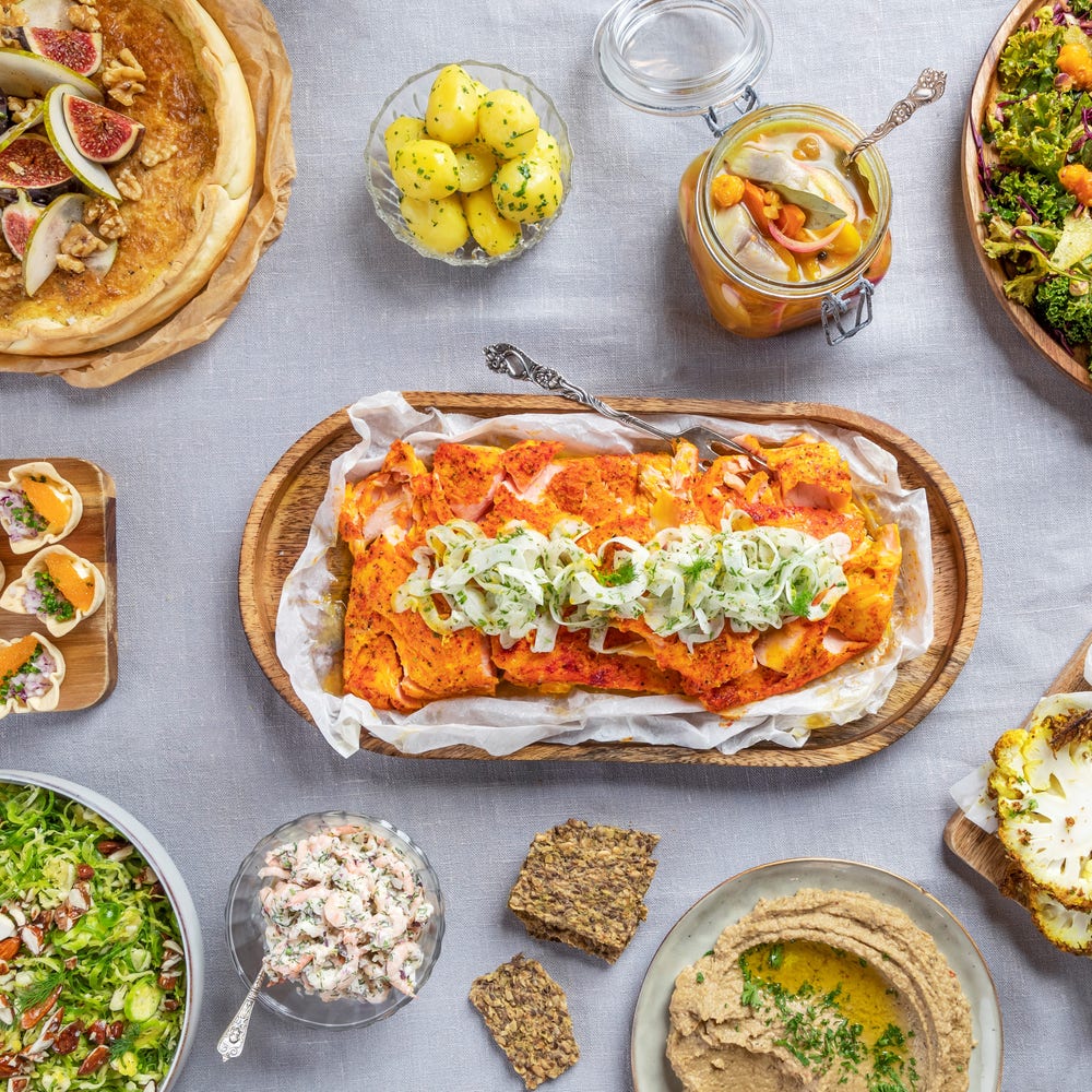 Mathems moderna julbord för 8 personer