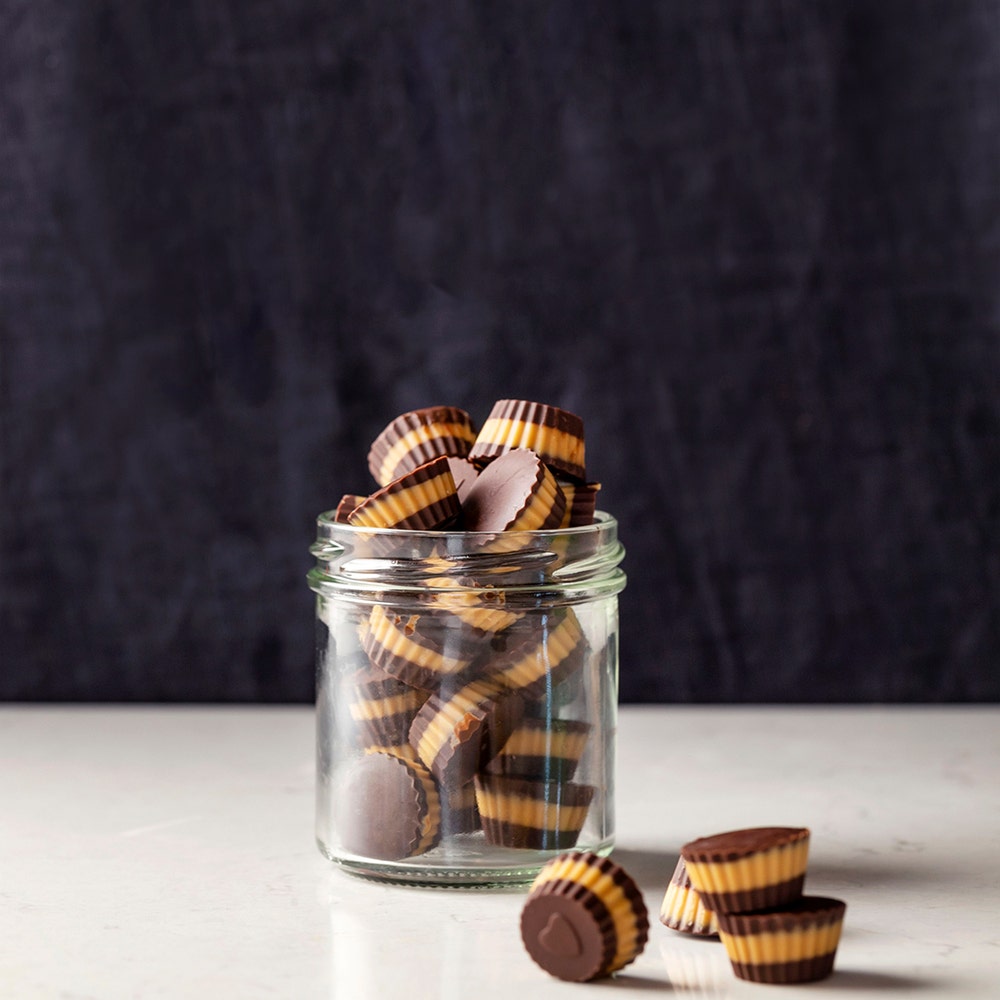 Chokladpraliner med jordnötssmör