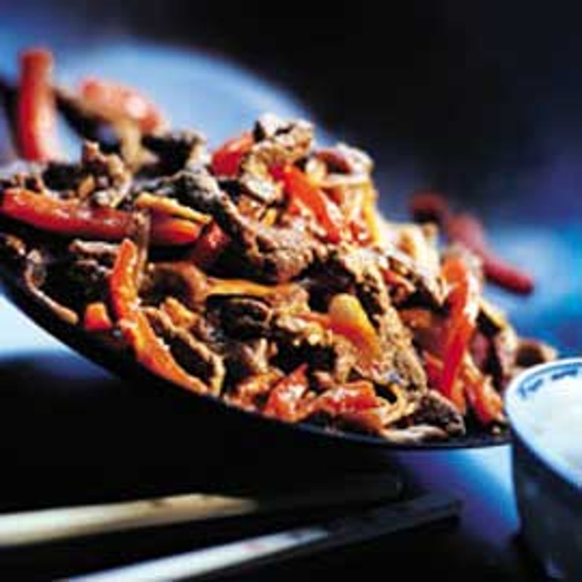 Wokad biff i Oystersauce