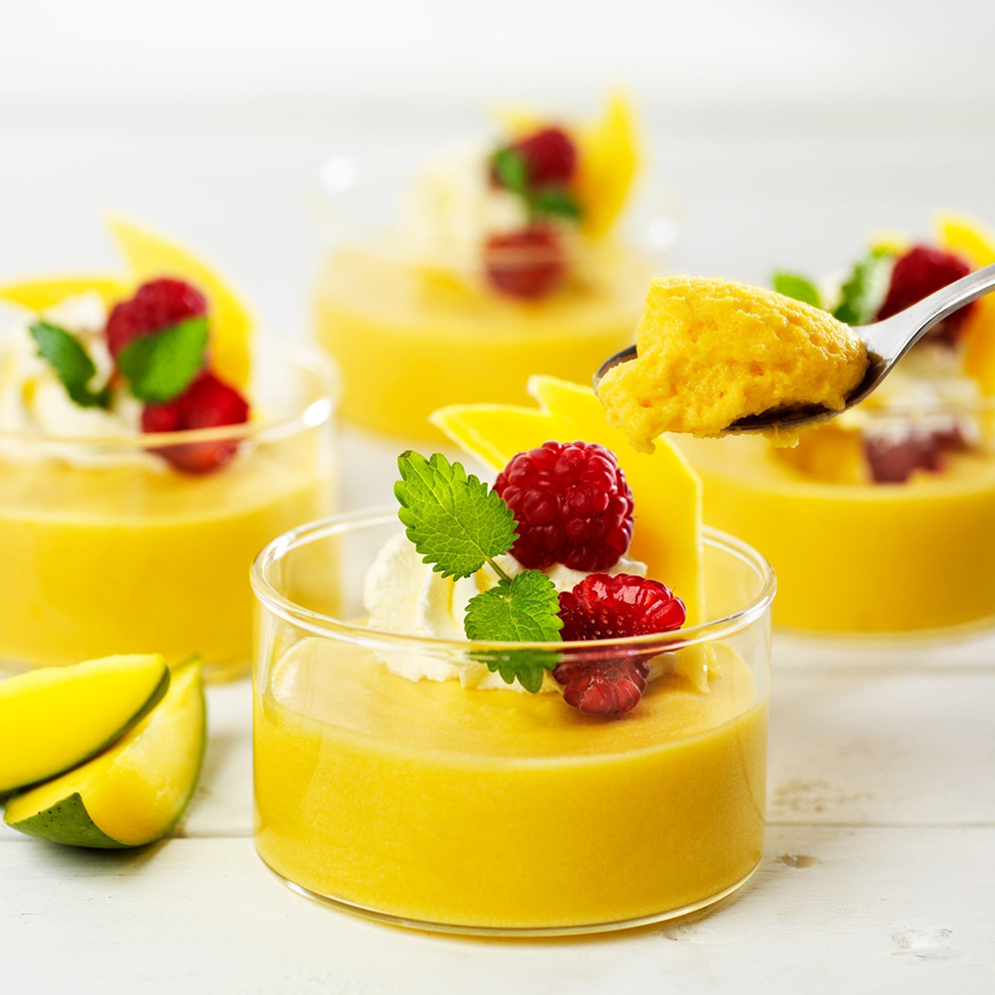 Mangofromage med mangopuré