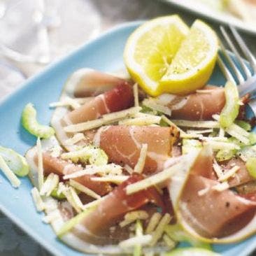 Carpaccio på lufttorkad skinka
