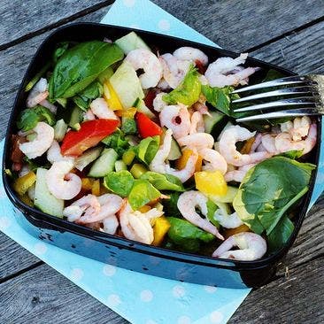 5:2 Sallad med räkor för matlådan