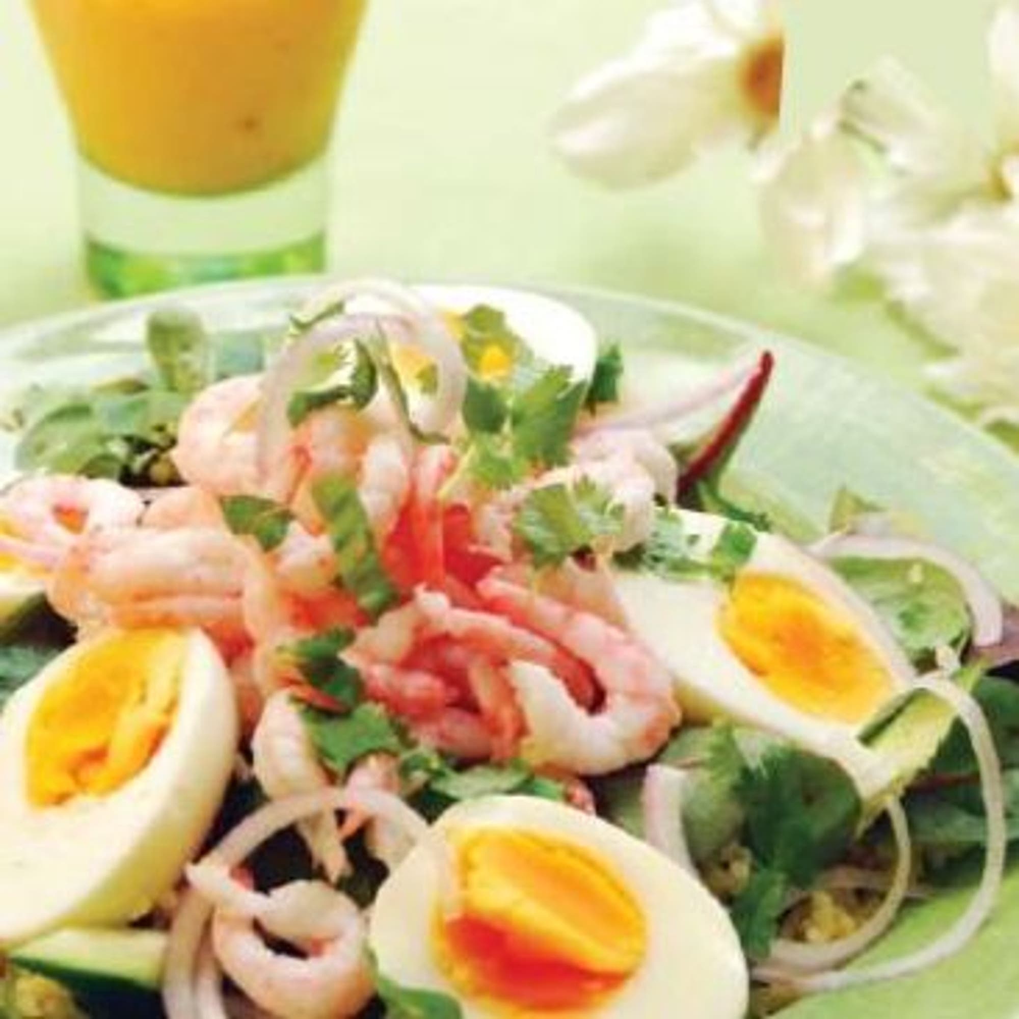 Räksallad med bulgur & het mangodressing