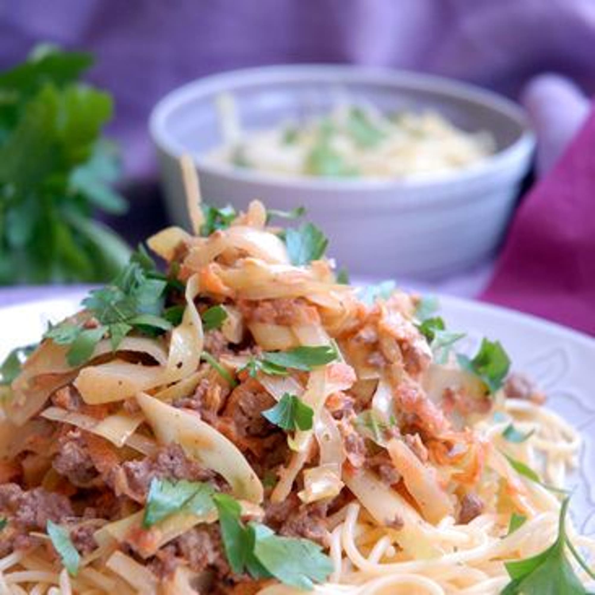 Kinagryta med pasta