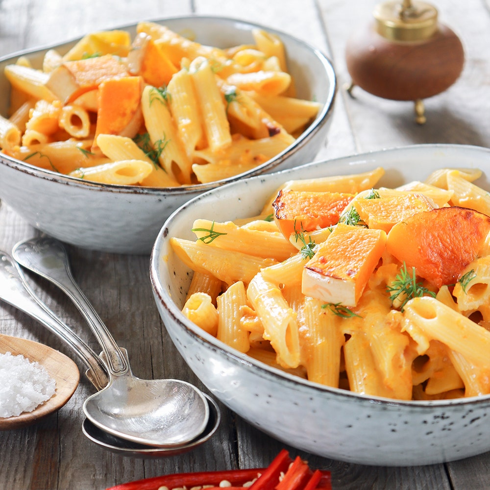 Penne med pumpasås