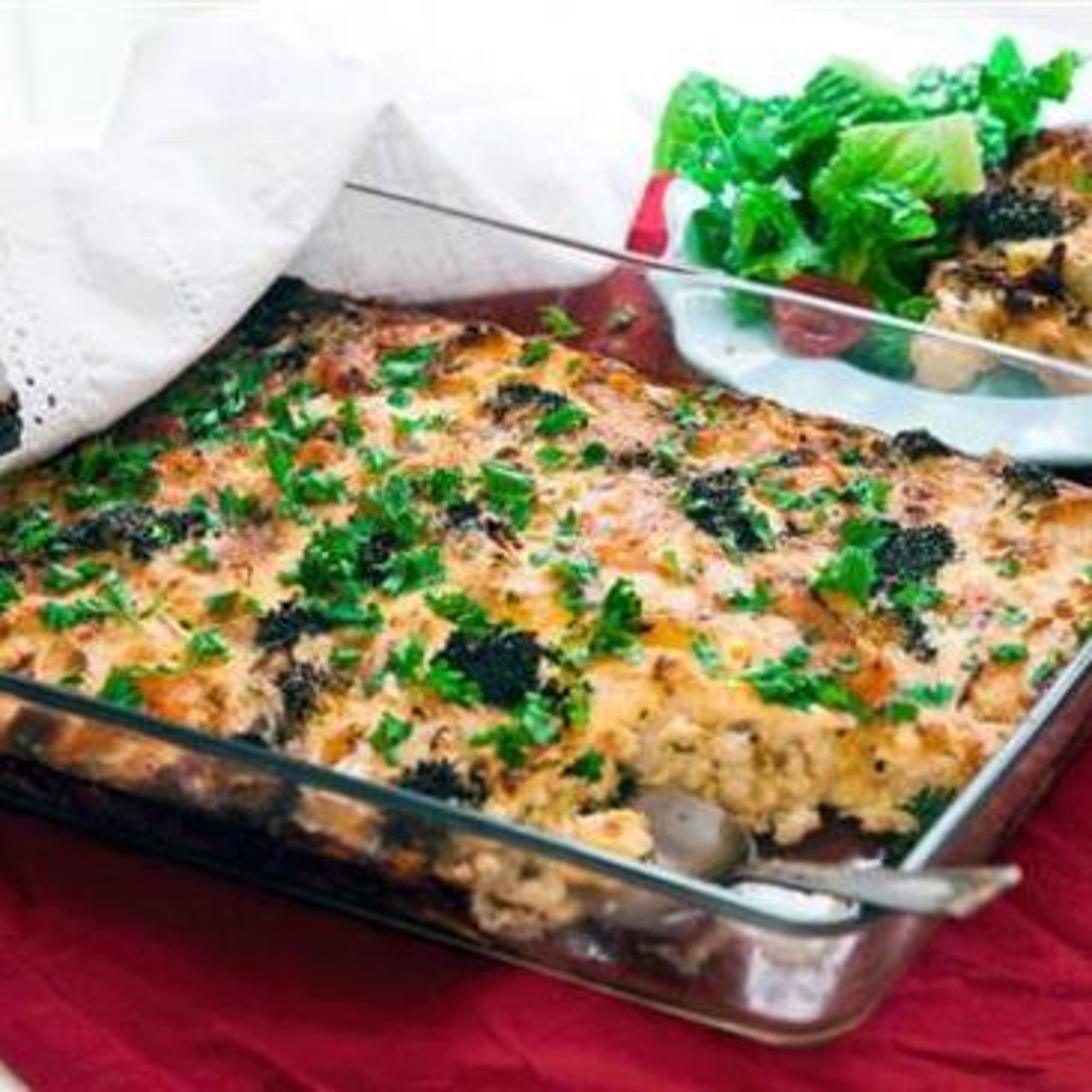 Frittata med gravad lax och västerbottensost