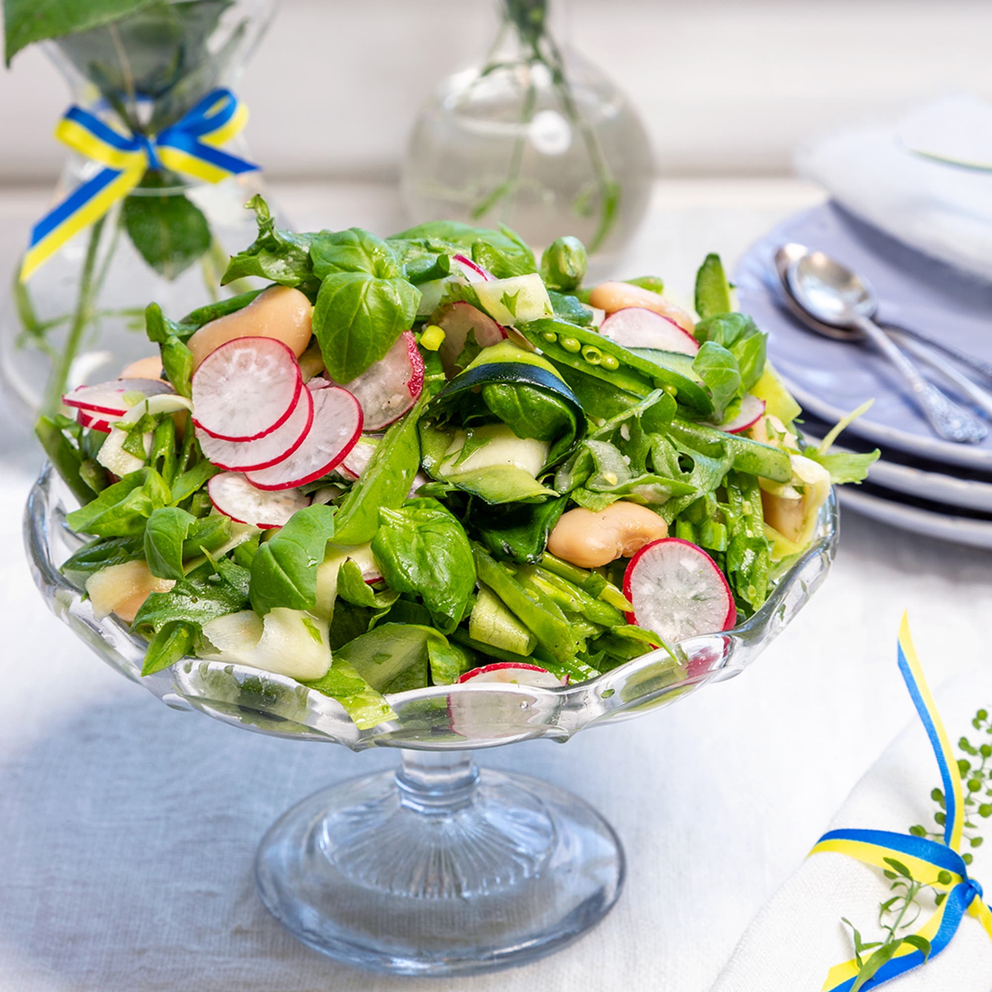 Krispig bönsallad