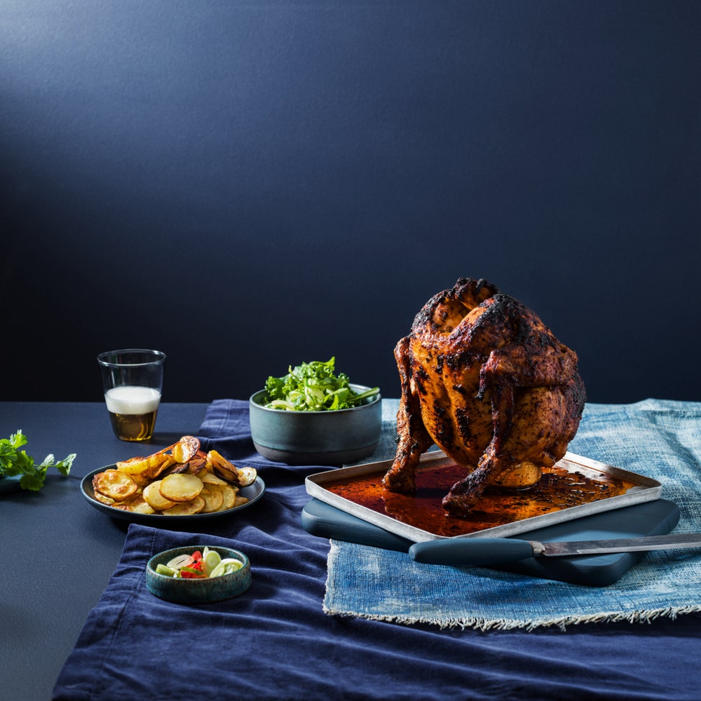 Beer can chicken