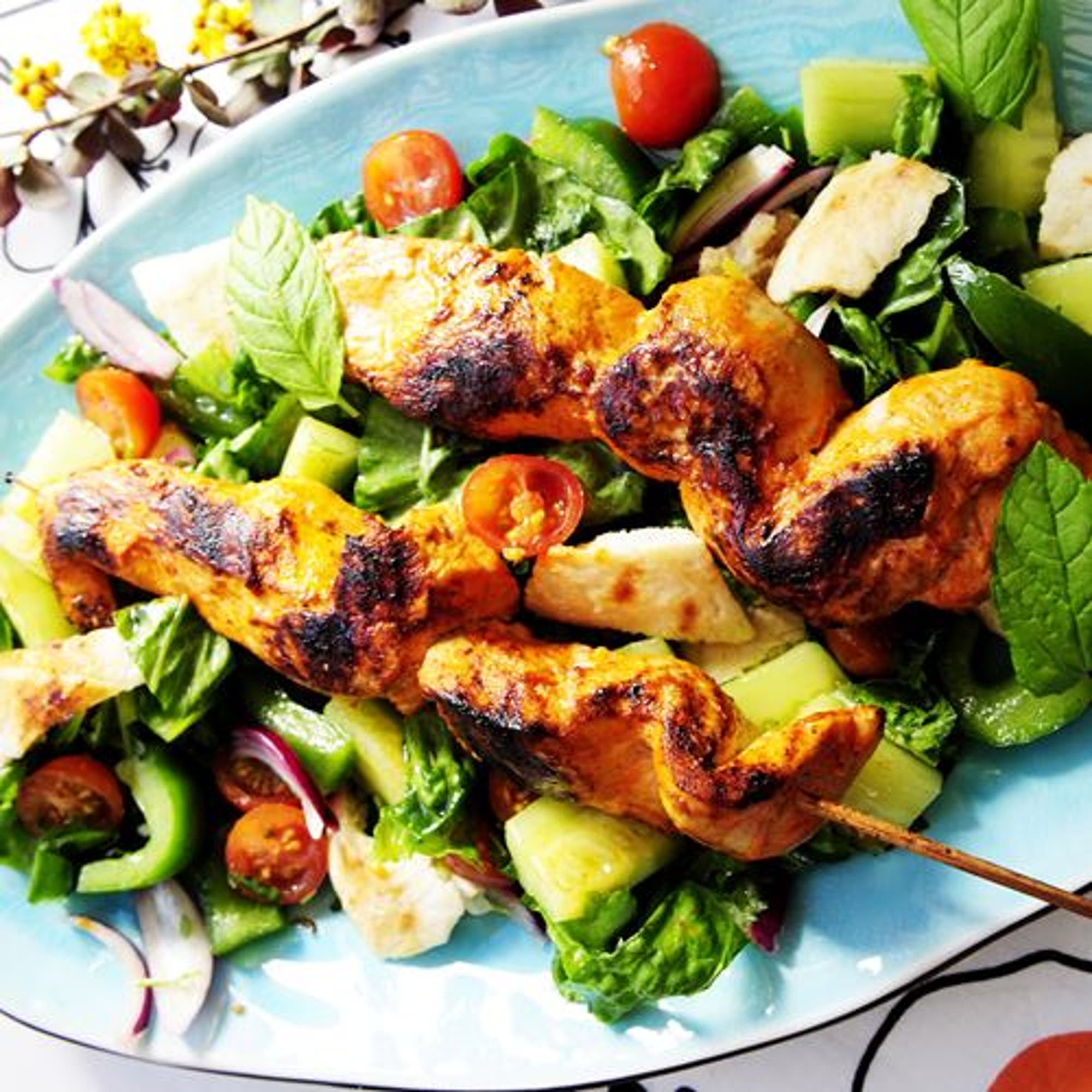 Shish Taouk med pitabrödssallad