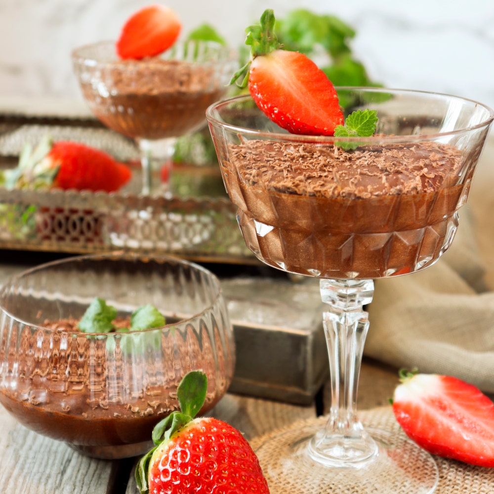 Vegansk chokladmousse