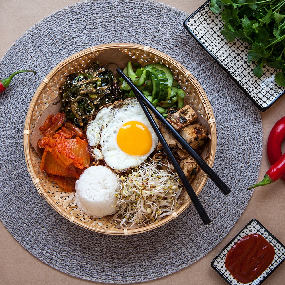 Bibimbap med tofu
