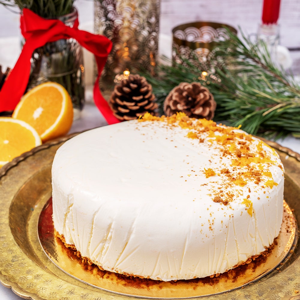 Fryst apelsincheesecake