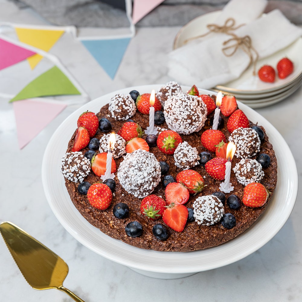 Busenkel chokladbollstårta