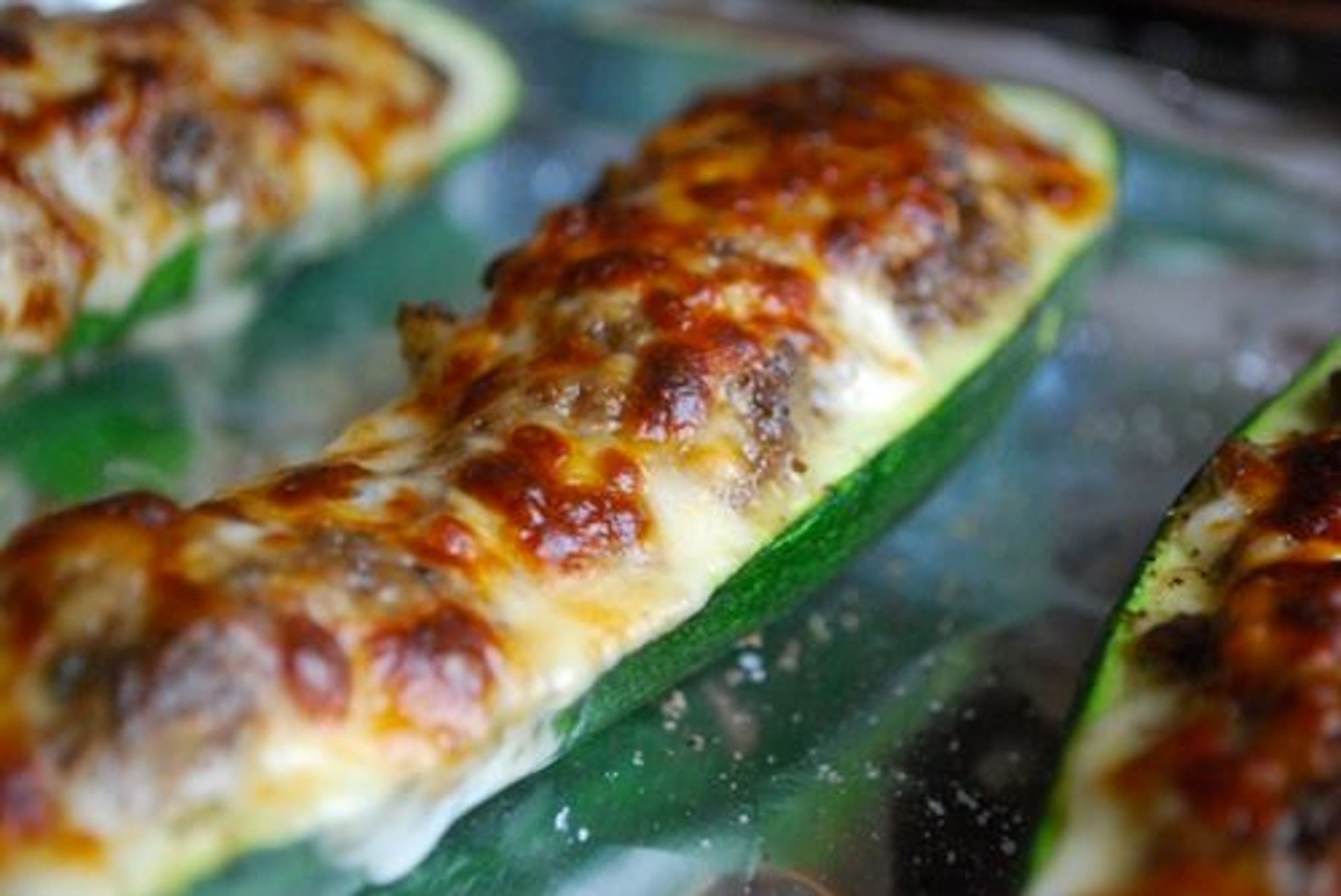 Vegetarisk Fyllda Zucchini