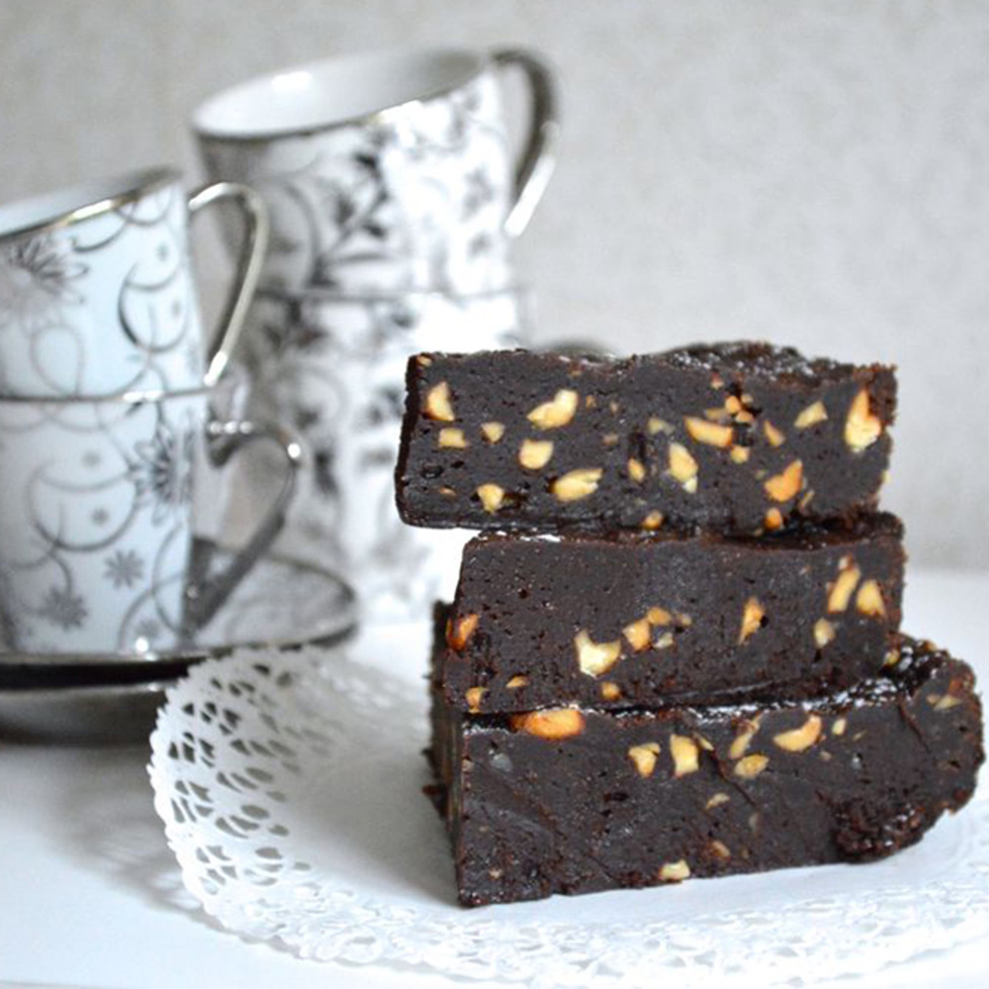 Kladdkaka med jordnötssmör