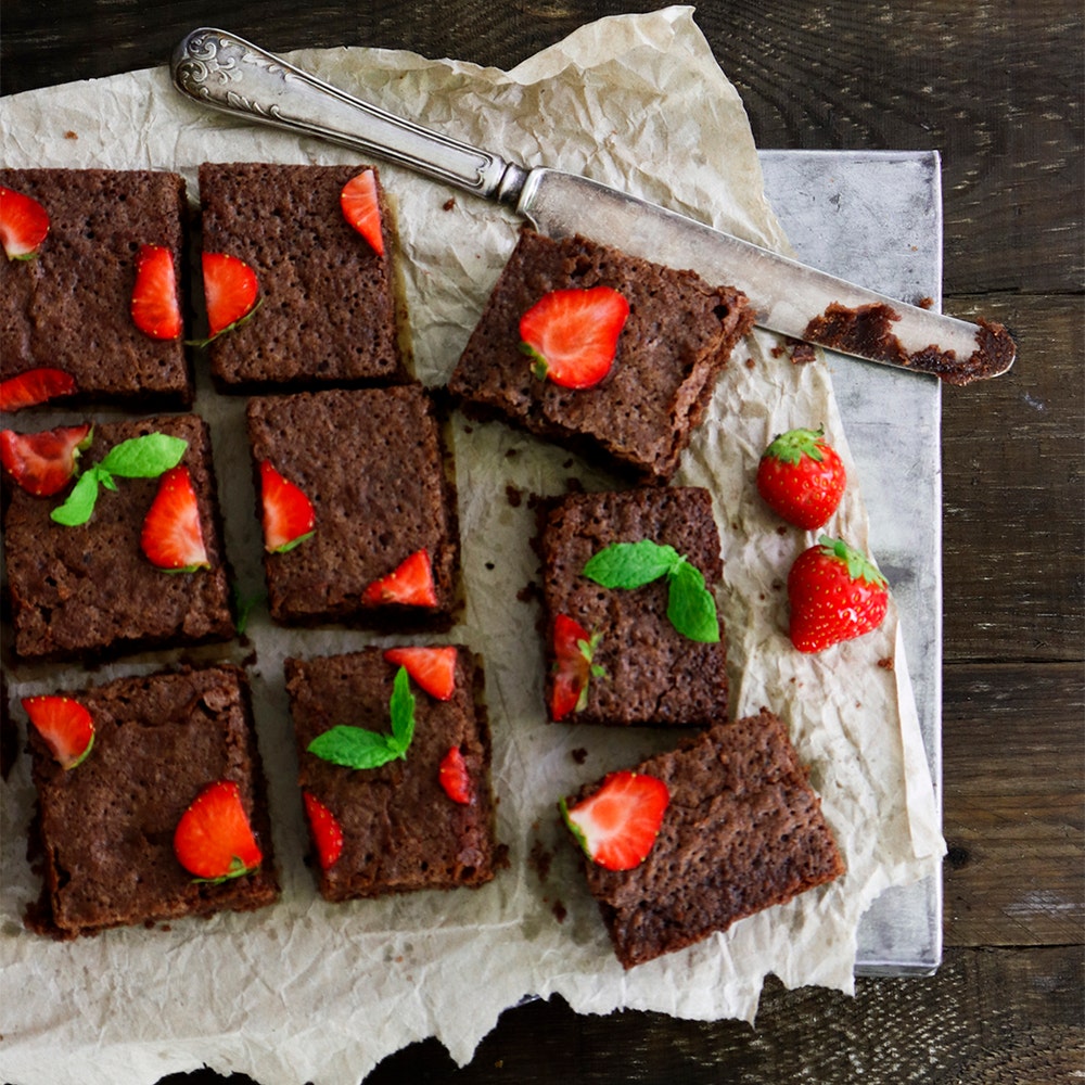 Kladdkaka i långpanna