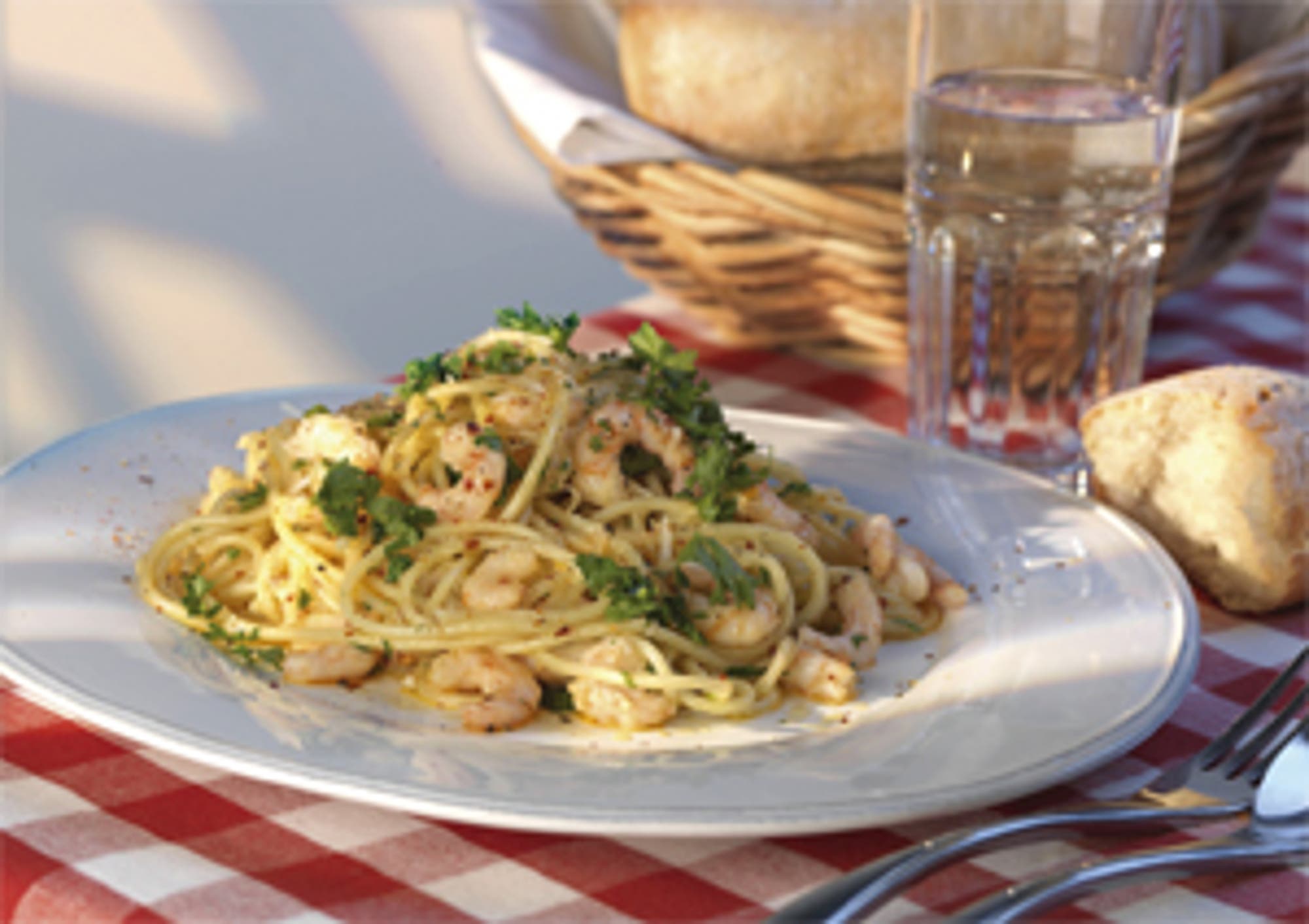 Spaghetti il gamberetto