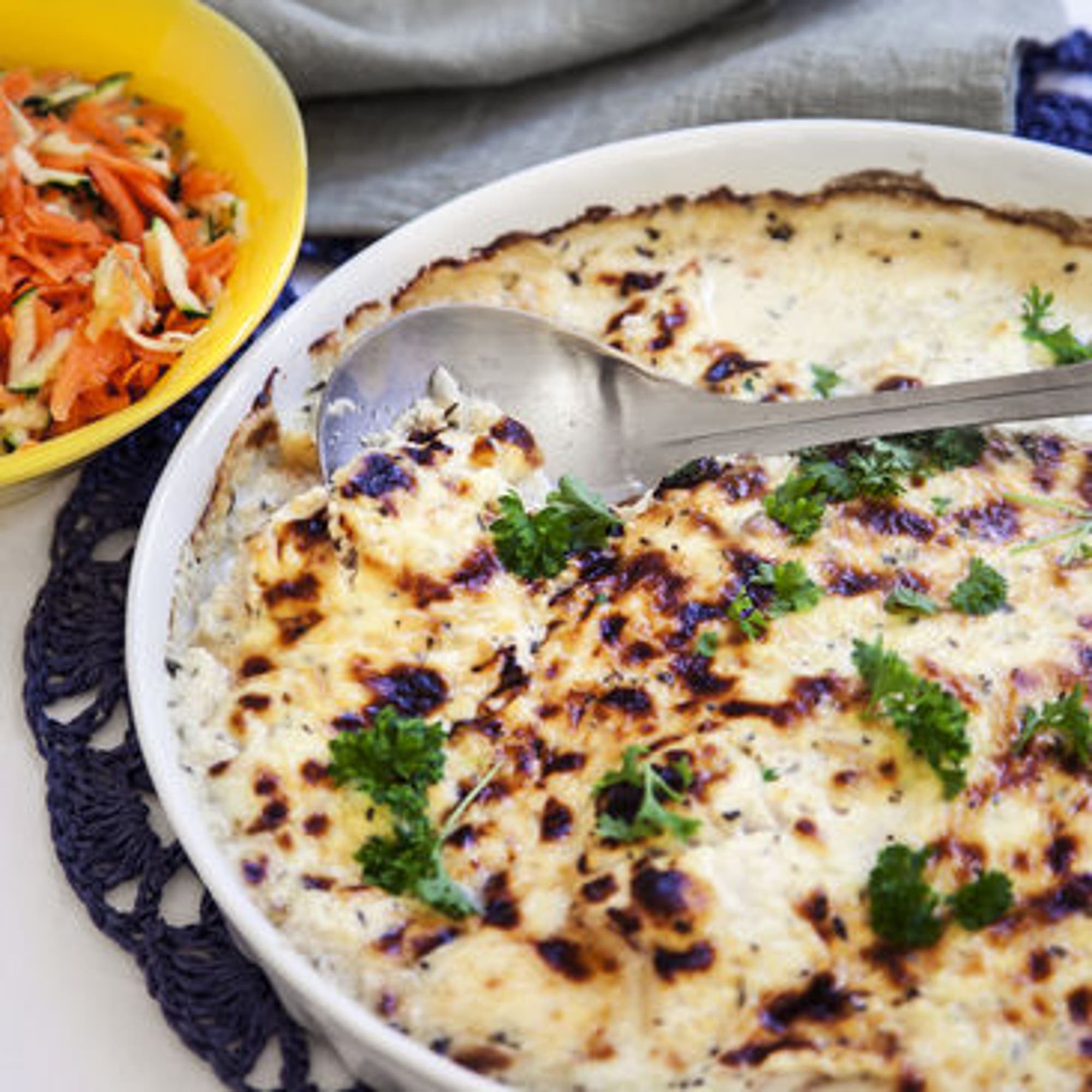 Parmesan gratinerad Torsk