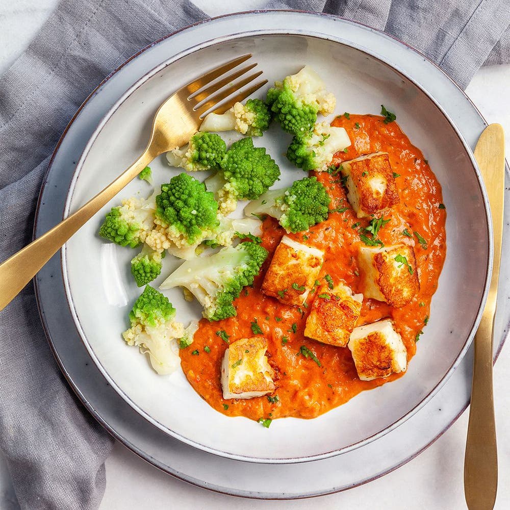 Lätt halloumistroganoff