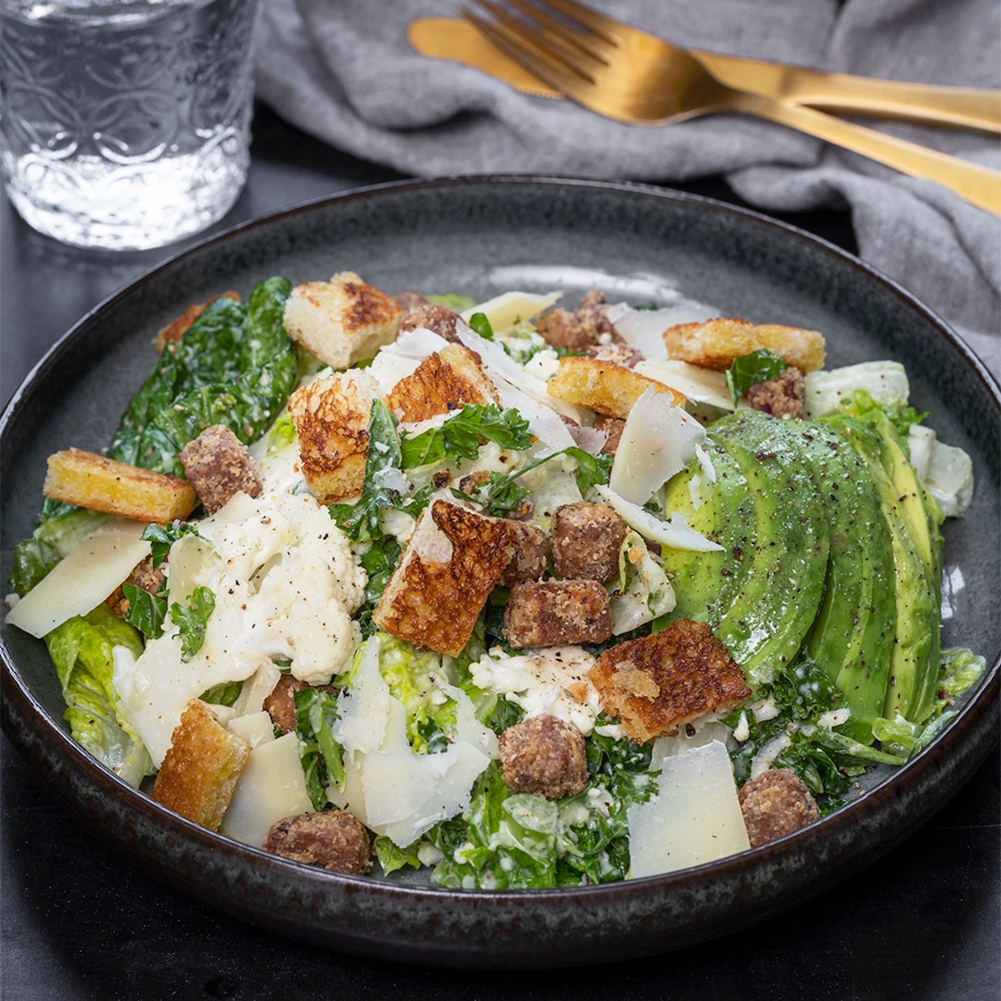 Vegetarisk caesarsallad