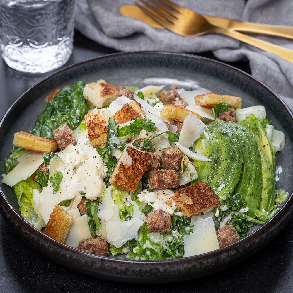 Vegetarisk caesarsallad