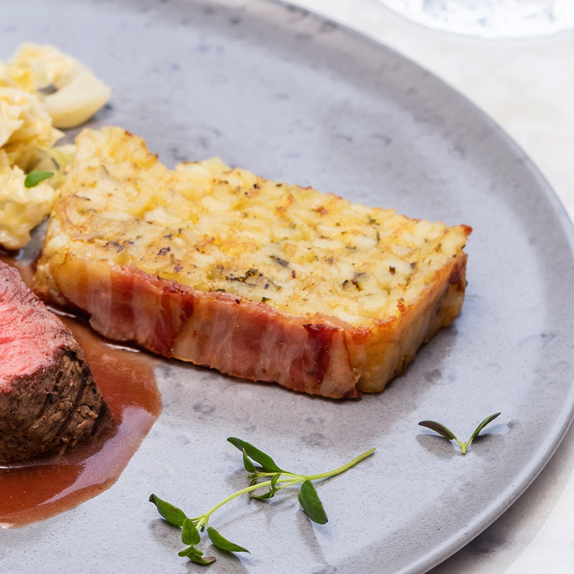 Lyxig italiensk potatiskaka