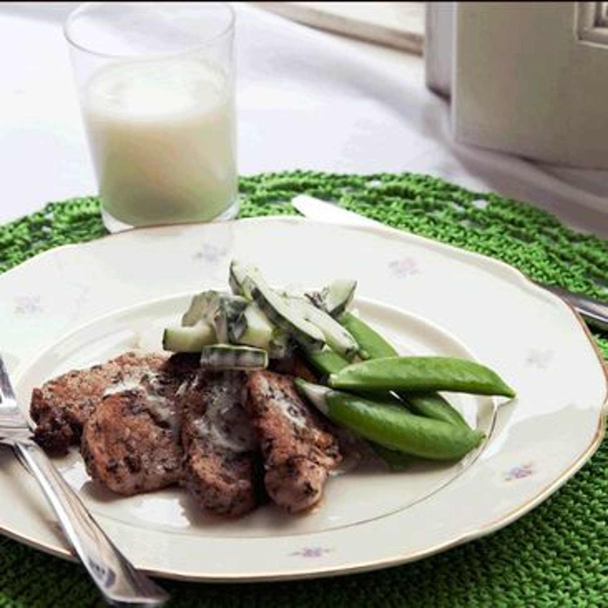 Eriks örtstekta fläskfilé med fransk vitlöksdressing