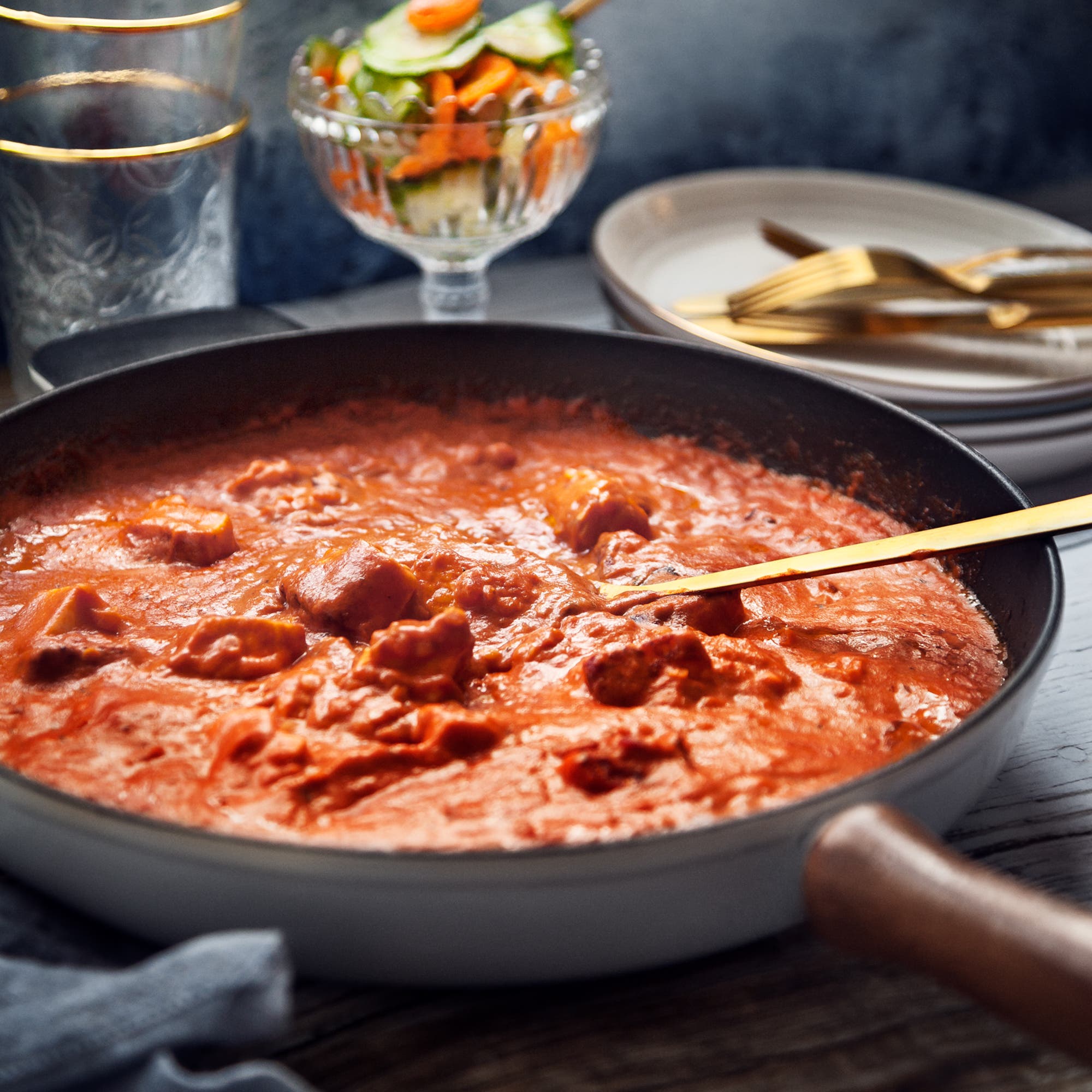 Krämig halloumistroganoff