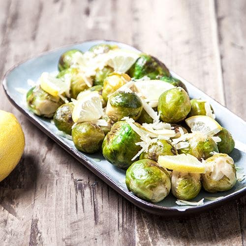 Brysselkål med parmesan och citron