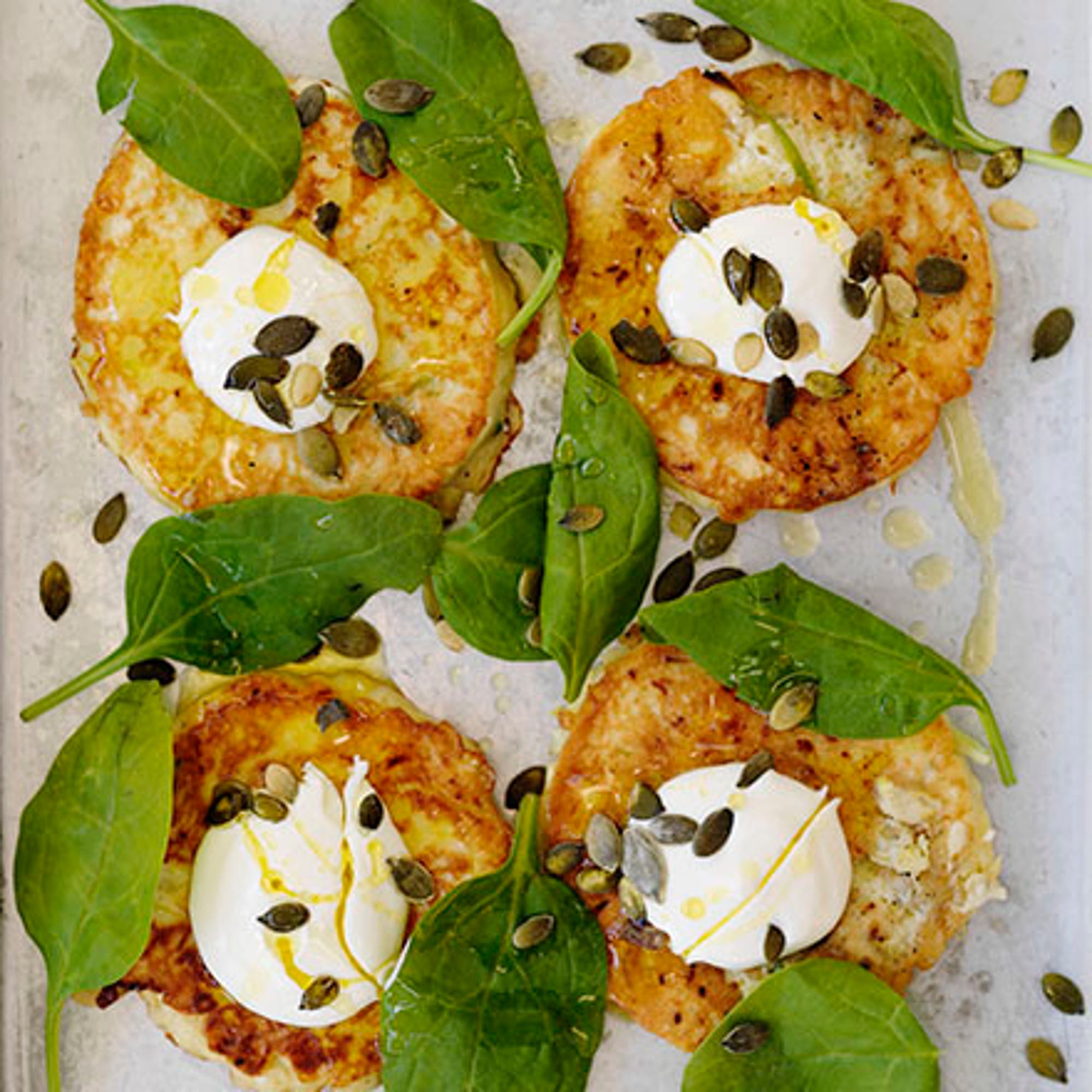 Zucchiniplättar med fetaost