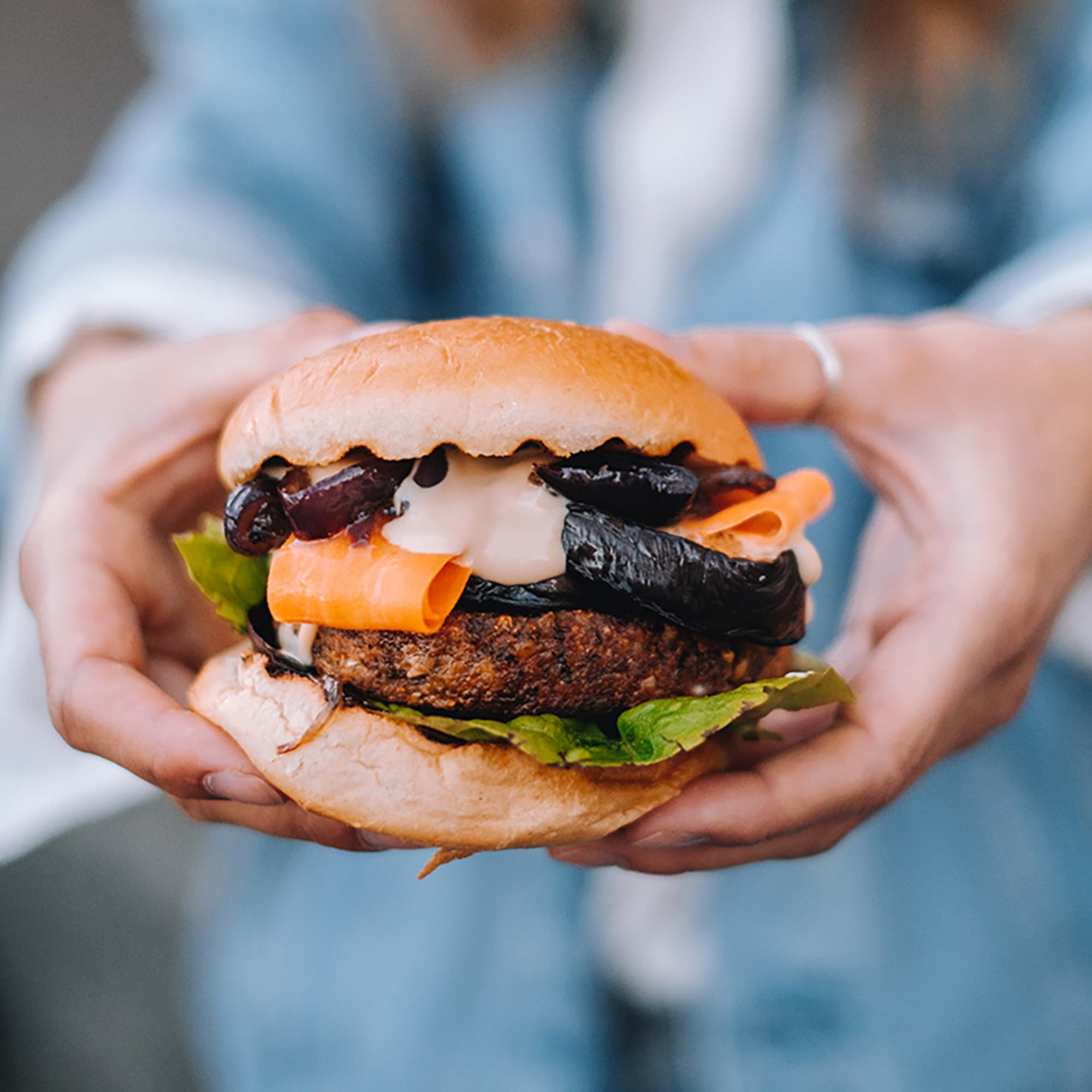 Asian style BBQ burger
