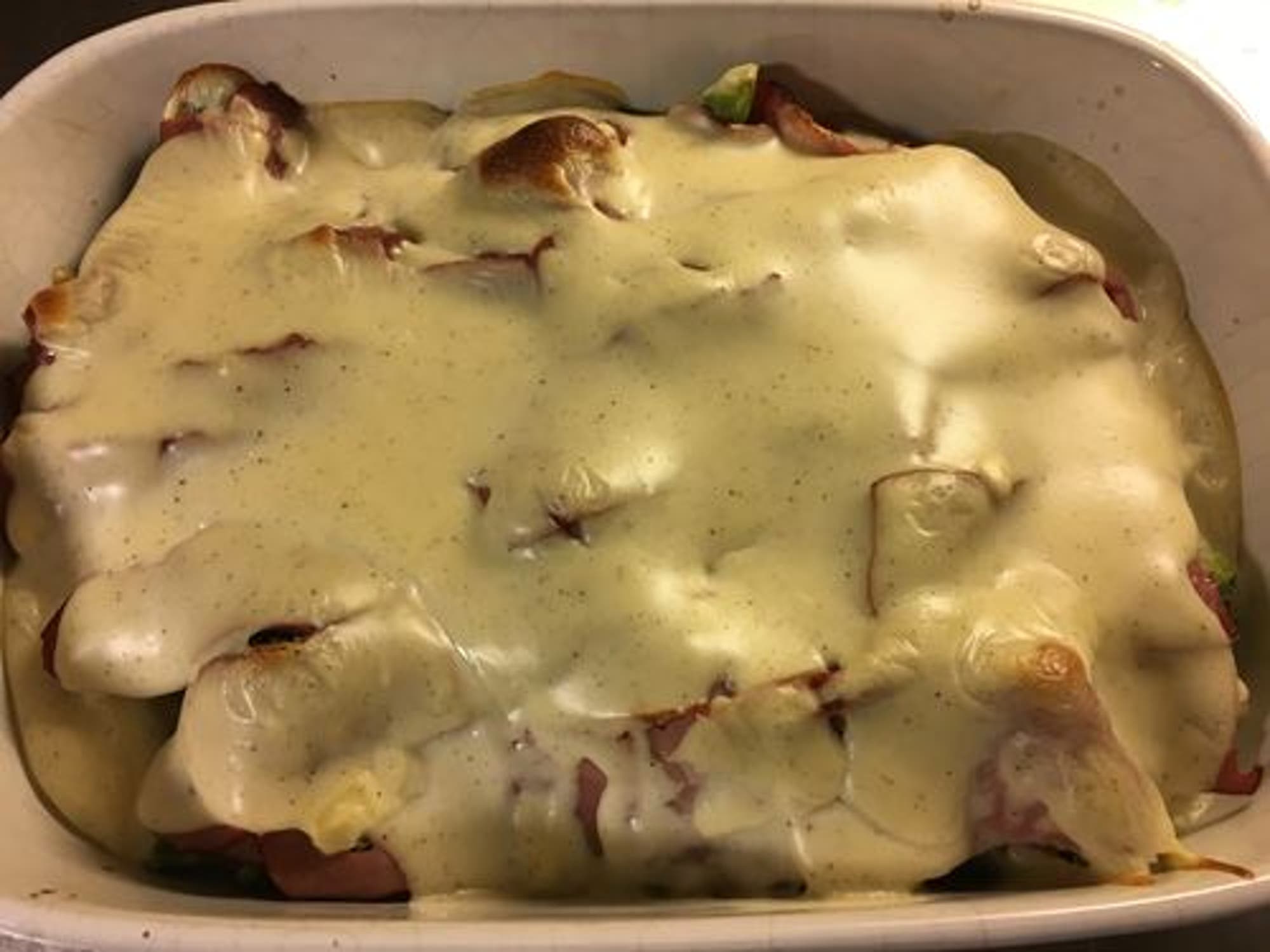 Broccoli med kalkonbacon