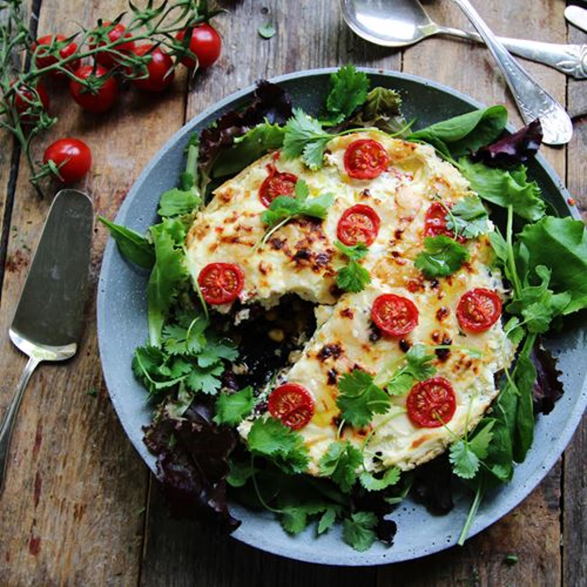 Tacopaj med bönor och majs