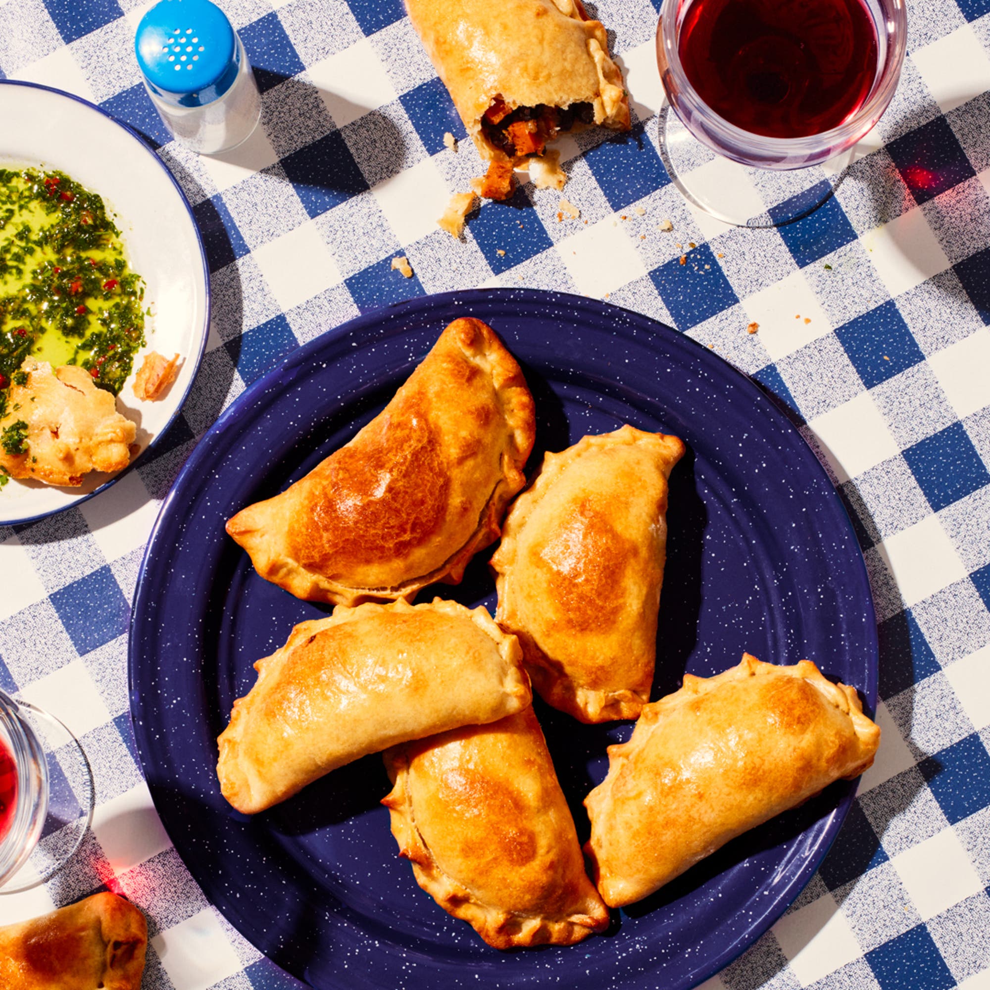 Empanadas med rostad sötpotatis