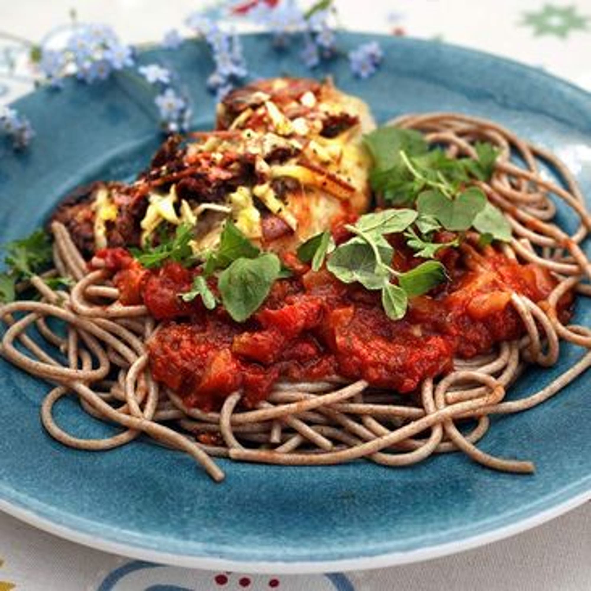 Kyckling med italiensk topping