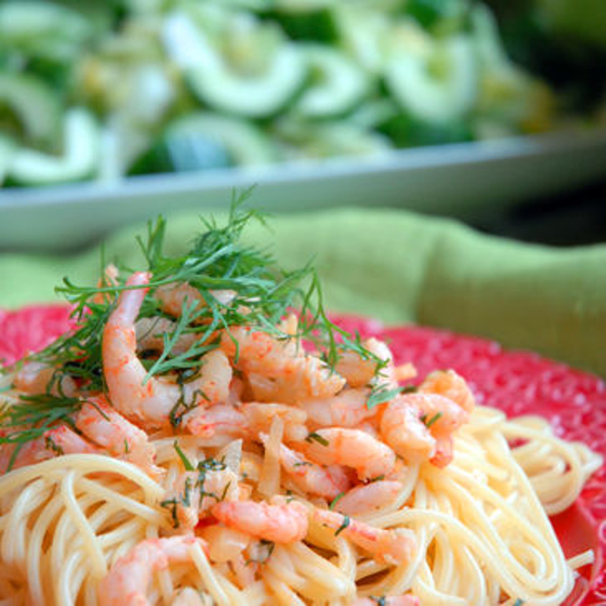 Pasta med räkor