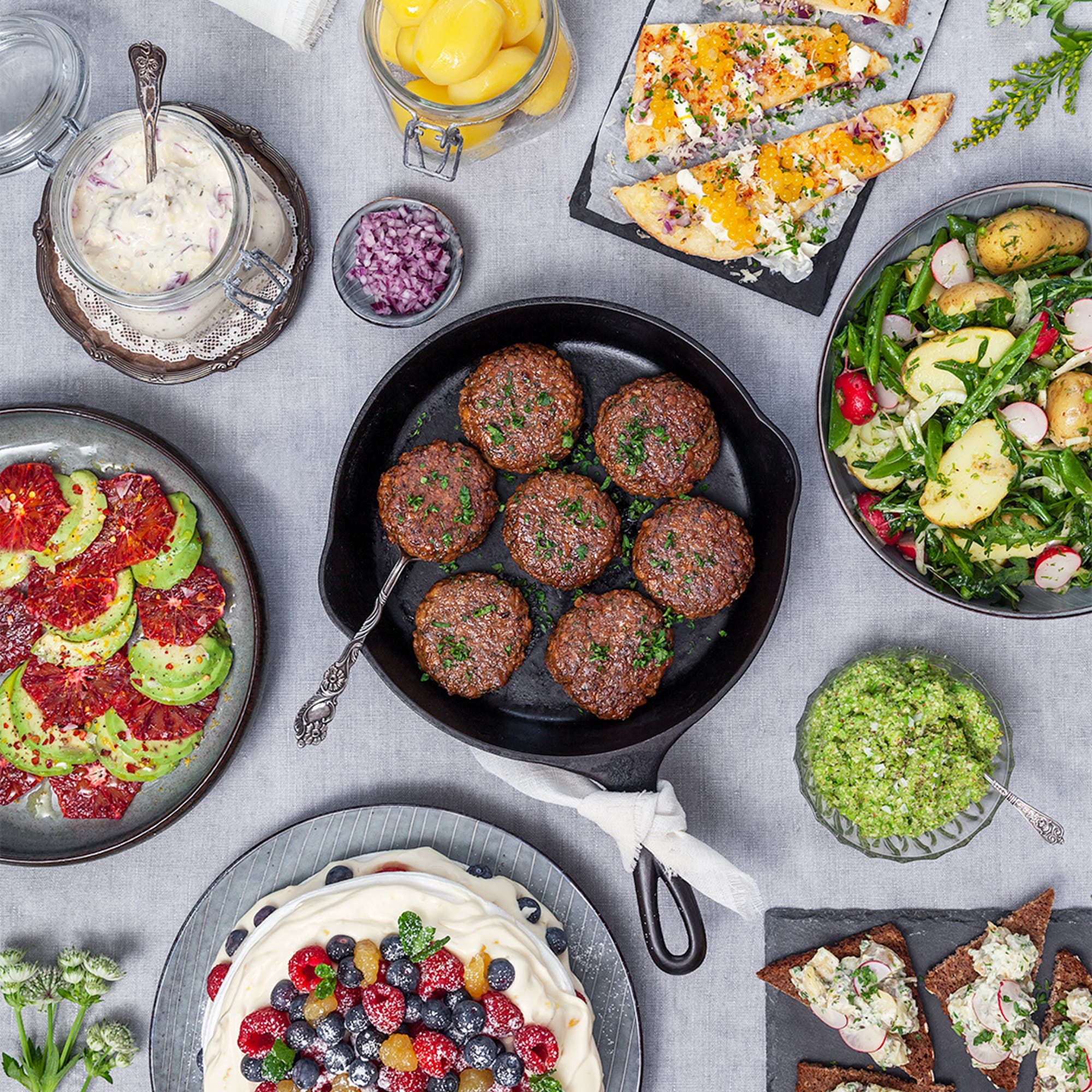 Mathems vegetariska påskbuffé för 8 personer
