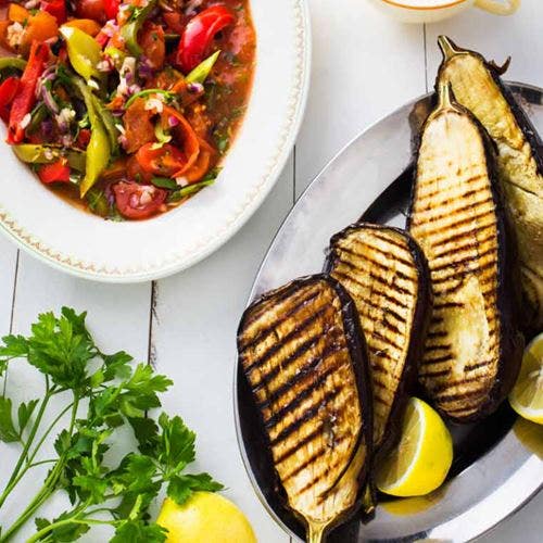 Grillad aubergine