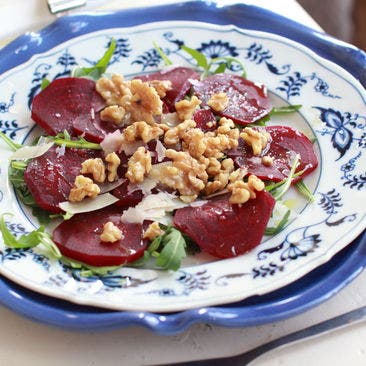Ljummen Rödbetscarpaccio med parmesan