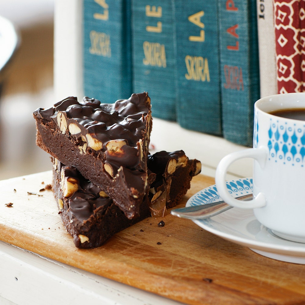 Jordnötskladdkaka