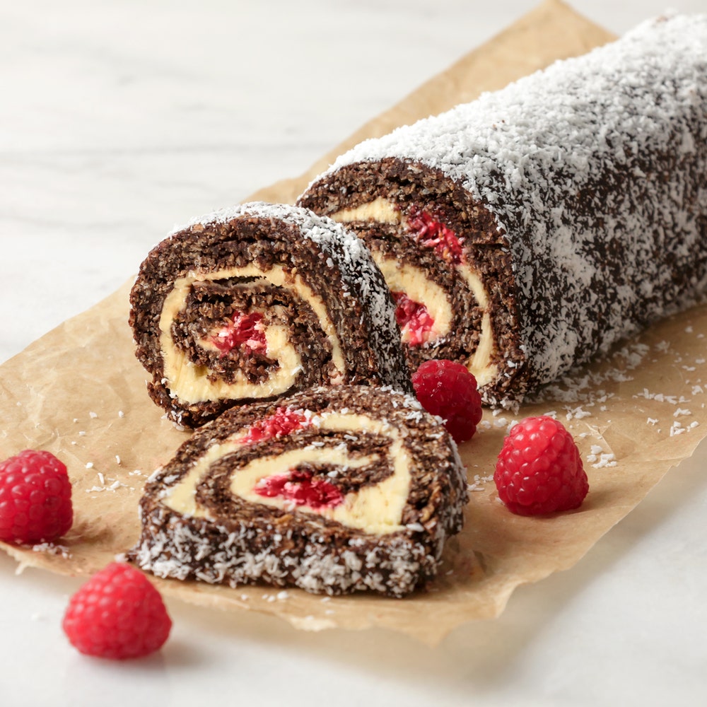 Chokladbollsrulltårta