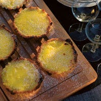 Citronpaj i portionsformar