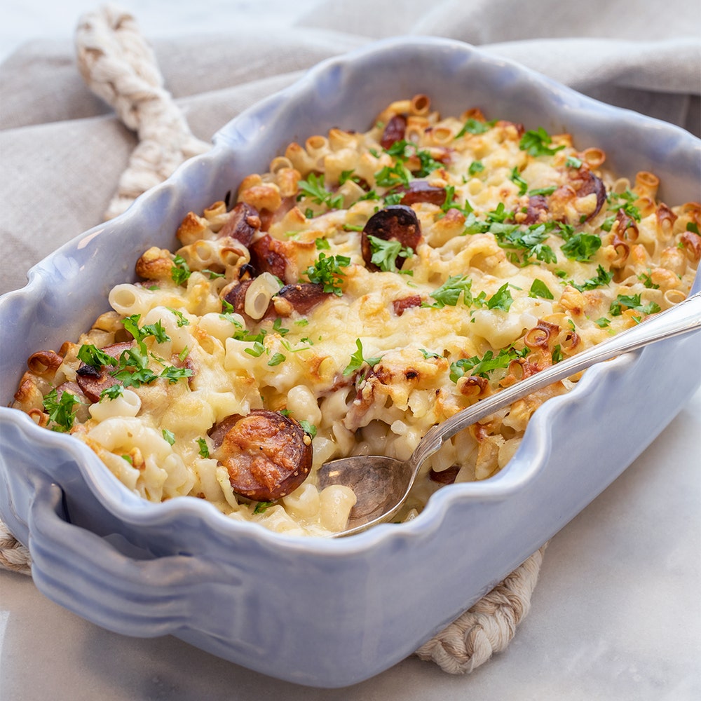 Makaronilåda med korv