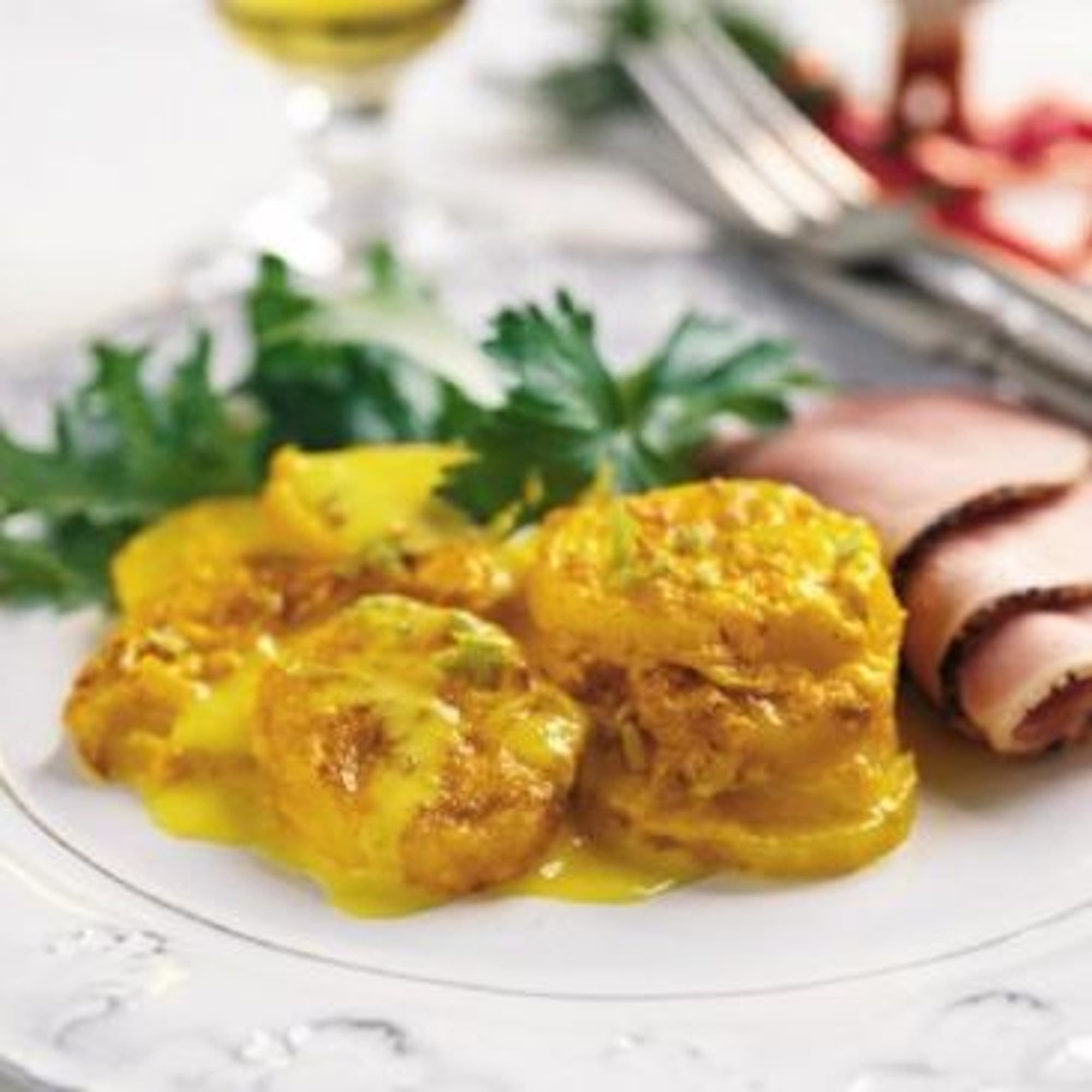 Saffransdoftande potatisgratäng
