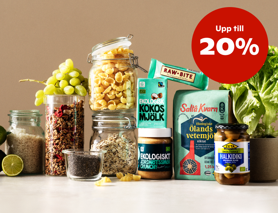 Stock up on organic food