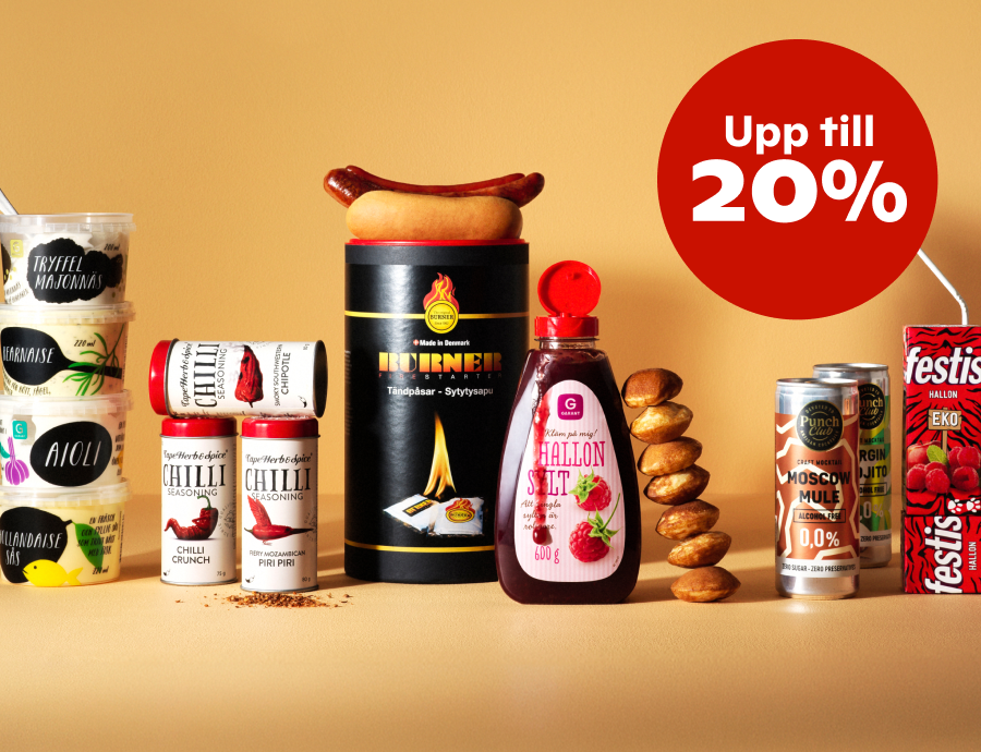 Bunkra för uteliv- upp till 20% rabatt